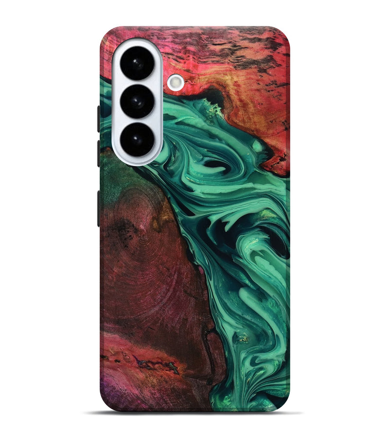 Galaxy S26 Plus Wood Live Edge Phone Case - Hershel (Green, 816996)