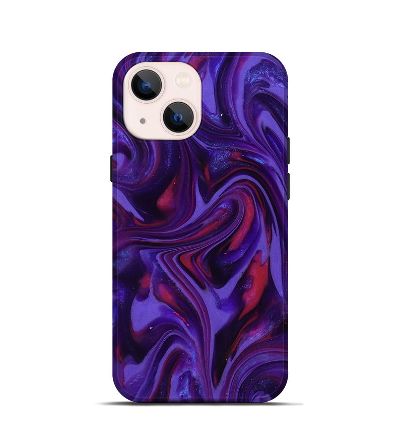 iPhone 13 mini ResinArt Live Edge Phone Case - Easter (Purple, 817000)