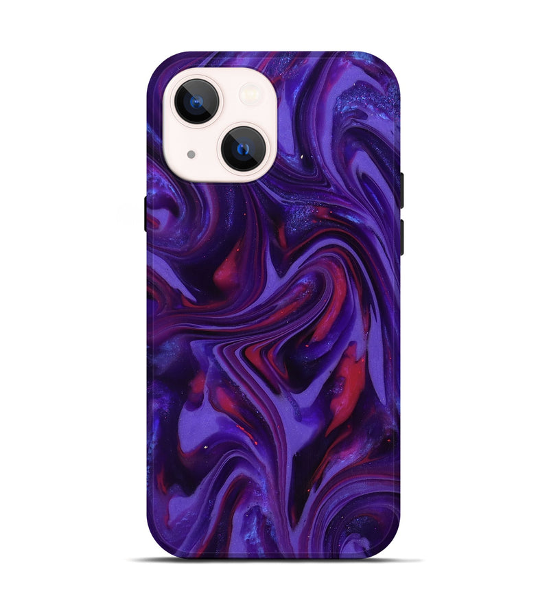 iPhone 14 ResinArt Live Edge Phone Case - Easter (Purple, 817000)