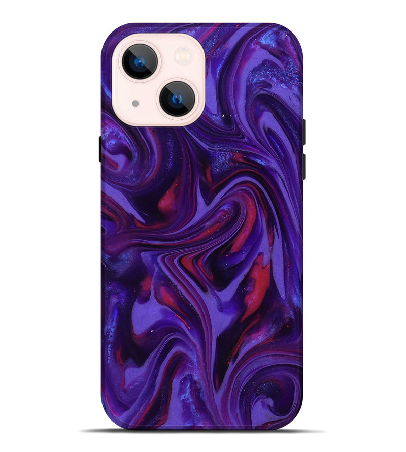 iPhone 14 Plus ResinArt Live Edge Phone Case - Easter (Purple, 817000)