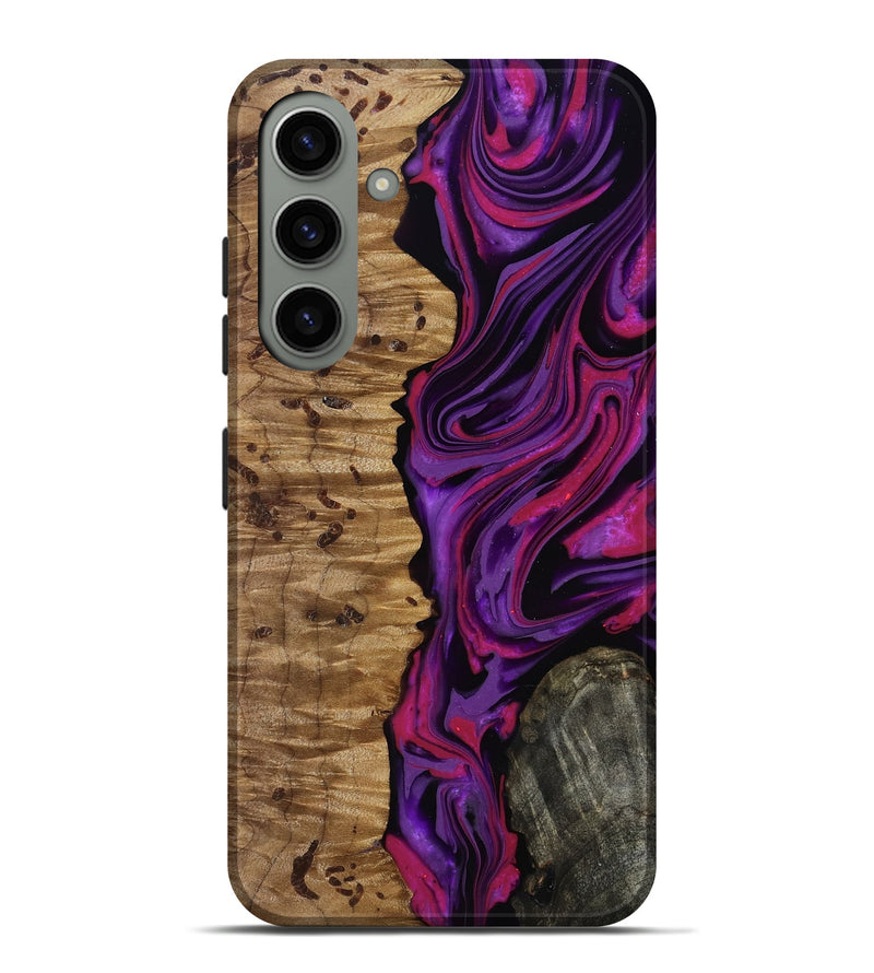 Galaxy S24 Plus Wood Live Edge Phone Case - Carmelo (Purple, 817003)