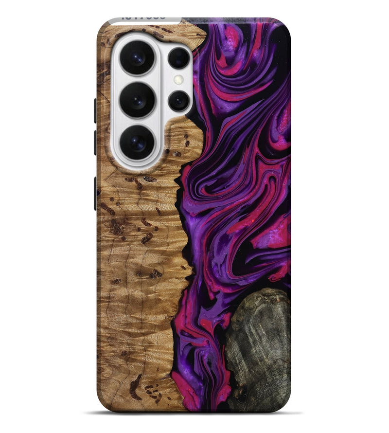 Galaxy S26 Ultra Wood Live Edge Phone Case - Carmelo (Purple, 817003)