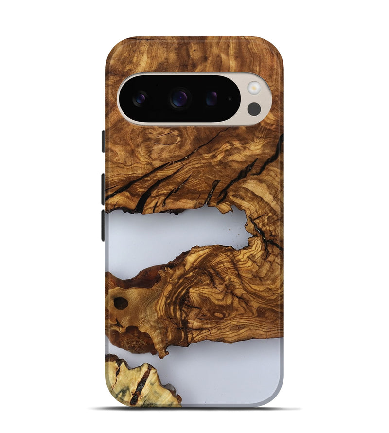 Pixel 9 Pro Wood Live Edge Phone Case - Gian (Clear, 817005)