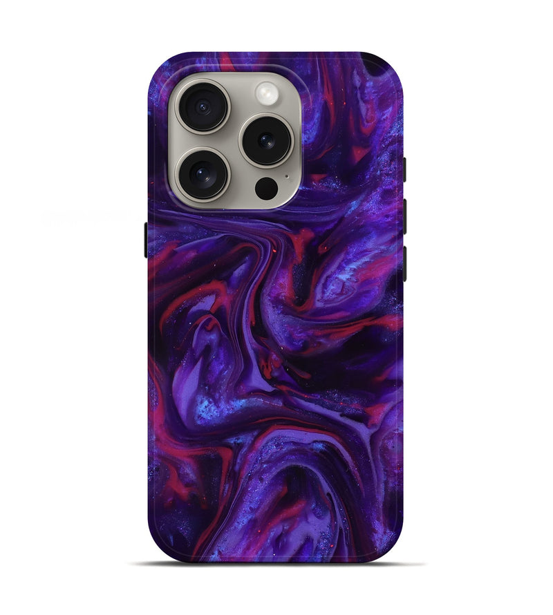 iPhone 16 Pro ResinArt Live Edge Phone Case - Eve (Purple, 817011)