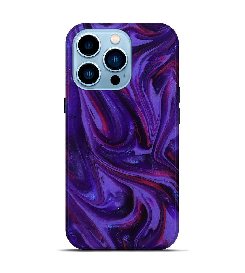 iPhone 14 Pro ResinArt Live Edge Phone Case - Zoya (Purple, 817013)