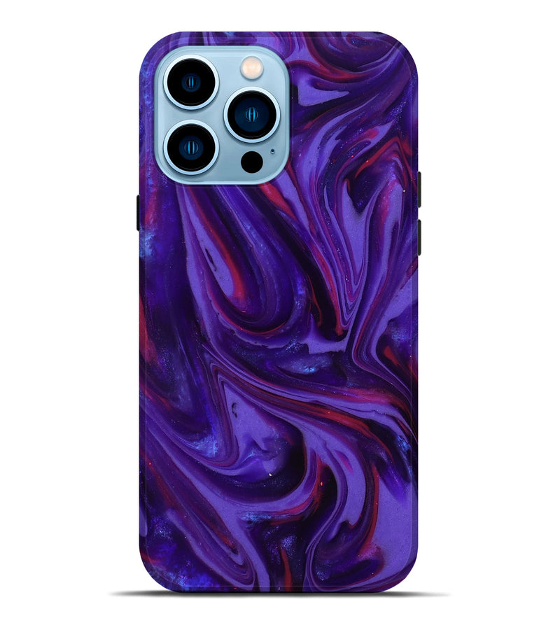 iPhone 14 Pro Max ResinArt Live Edge Phone Case - Zoya (Purple, 817013)