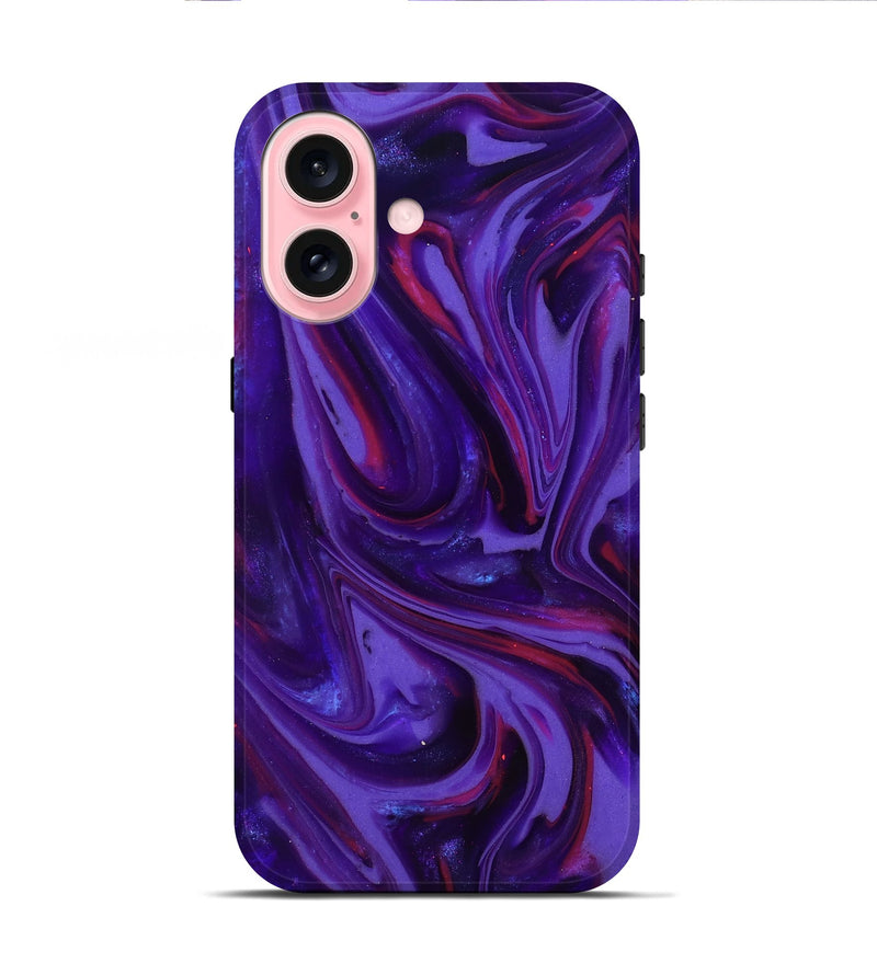 iPhone 16 ResinArt Live Edge Phone Case - Zoya (Purple, 817013)