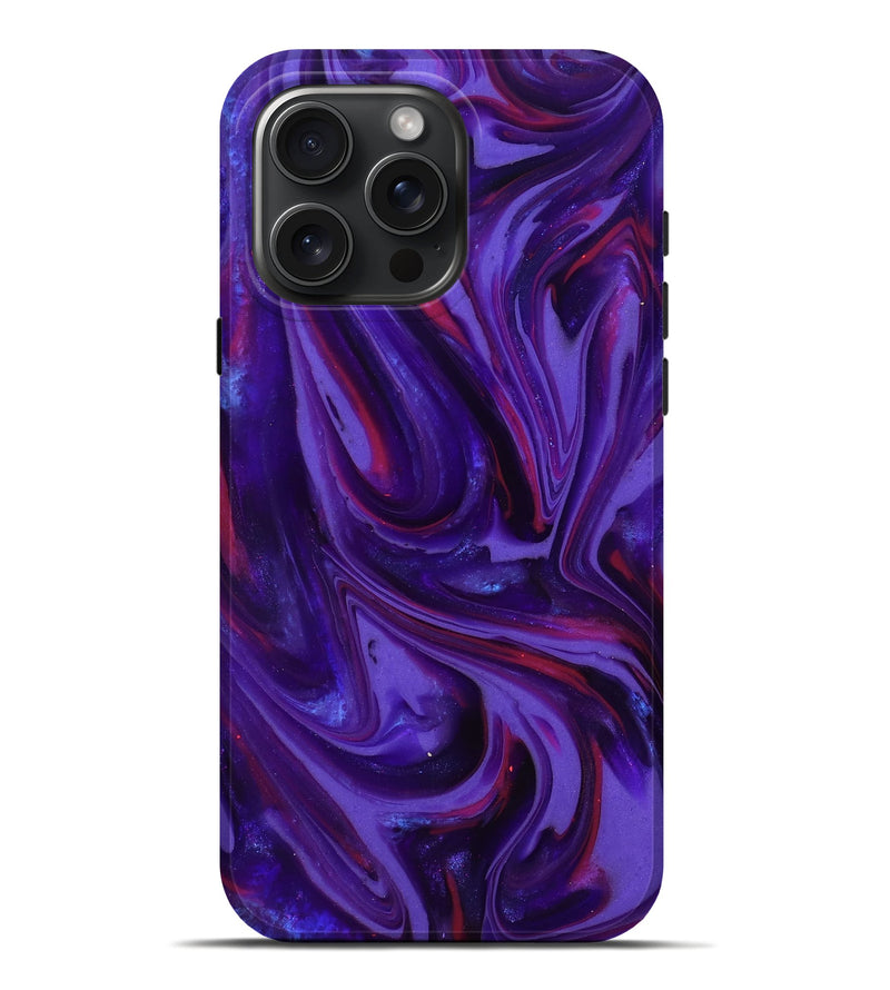 iPhone 16 Pro Max ResinArt Live Edge Phone Case - Zoya (Purple, 817013)
