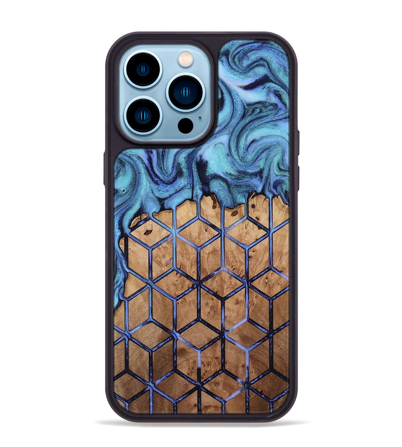 iPhone 14 Pro Max Wood Phone Case - Xena (Pattern, 817031)