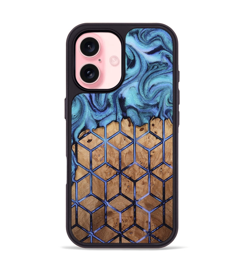 iPhone 16 Wood Phone Case - Xena (Pattern, 817031)
