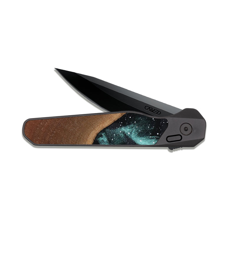 EDC Dark Slate Wood Pocket Knife - Clora (Cosmos, 817069)