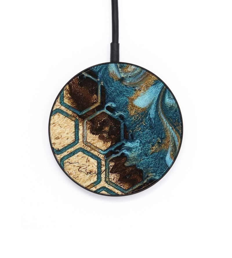 Circle Wood Wireless Charger - Taniya (Pattern, 817115)