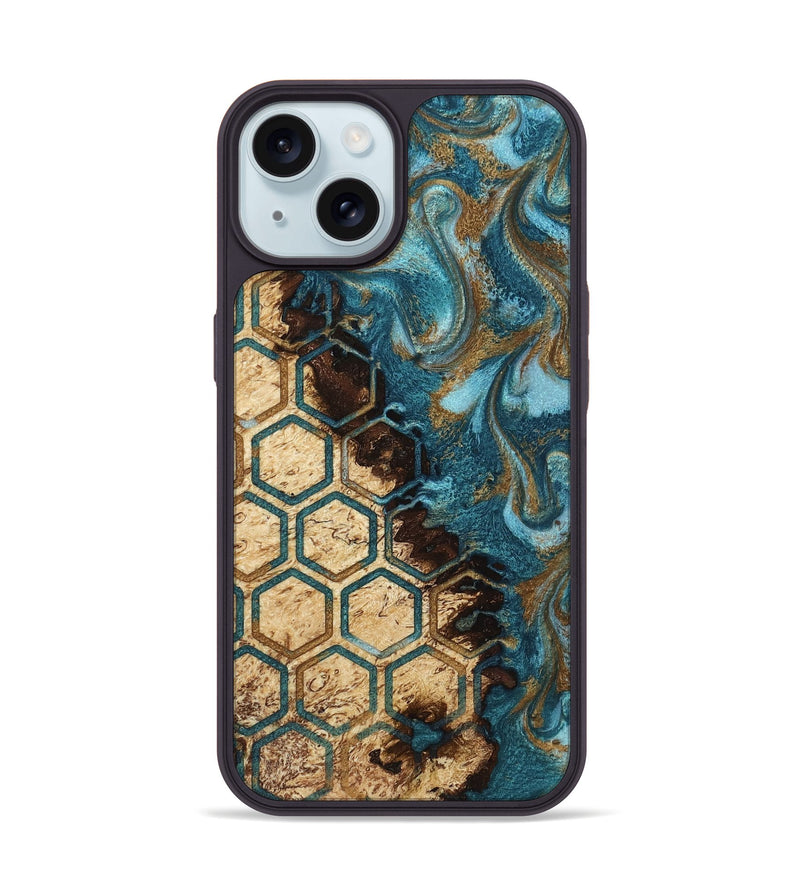 iPhone 15 Wood Phone Case - Taniya (Pattern, 817115)