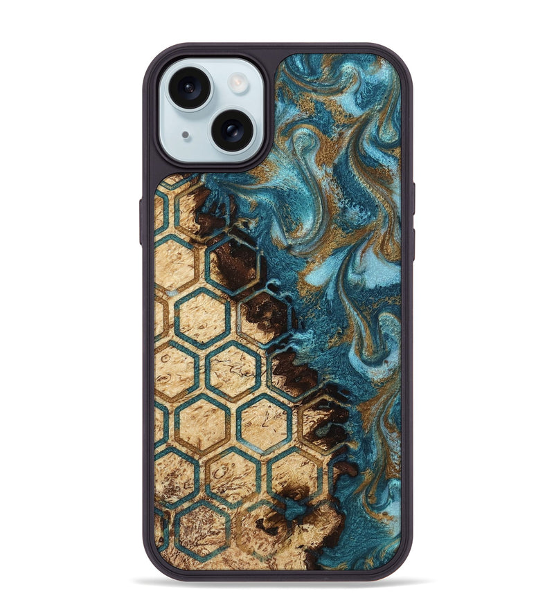 iPhone 15 Plus Wood Phone Case - Taniya (Pattern, 817115)