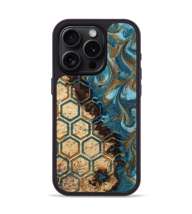 iPhone 15 Pro Wood Phone Case - Taniya (Pattern, 817115)