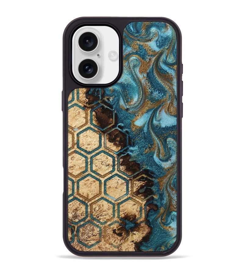 iPhone 16 Plus Wood Phone Case - Taniya (Pattern, 817115)