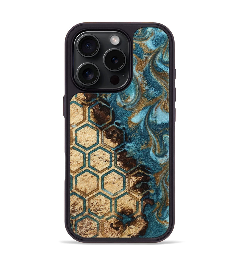 iPhone 16 Pro Wood Phone Case - Taniya (Pattern, 817115)