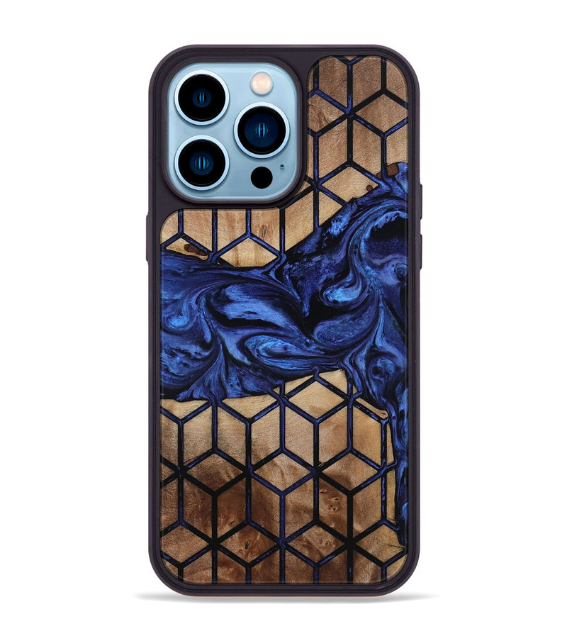 iPhone 14 Pro Max Wood Phone Case - Jaret (Pattern, 817118)