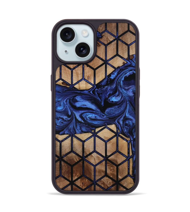 iPhone 15 Wood Phone Case - Jaret (Pattern, 817118)
