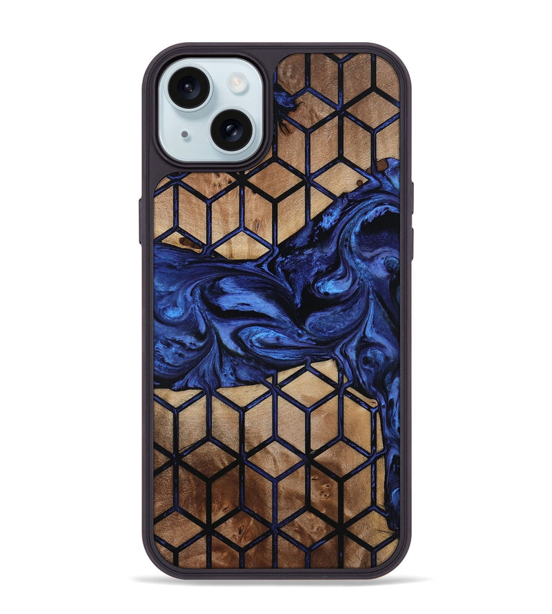iPhone 15 Plus Wood Phone Case - Jaret (Pattern, 817118)