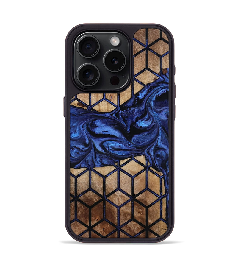 iPhone 15 Pro Wood Phone Case - Jaret (Pattern, 817118)
