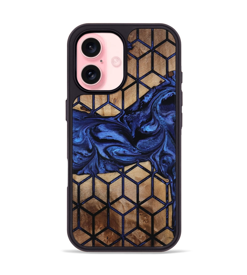 iPhone 16 Wood Phone Case - Jaret (Pattern, 817118)