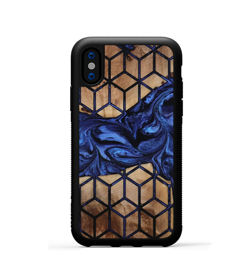 iPhone Xs Wood Phone Case - Jaret (Pattern, 817118)