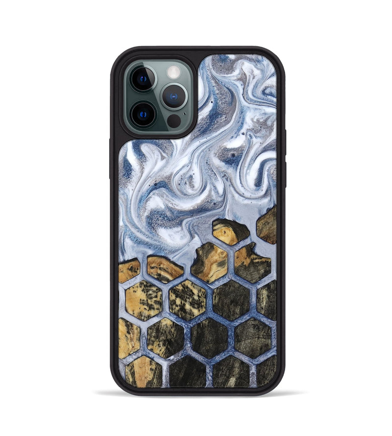 iPhone 12 Pro Wood Phone Case - Elbert (Pattern, 817121)