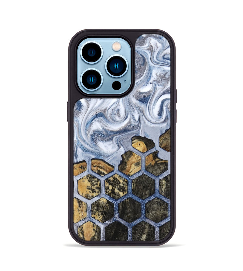 iPhone 14 Pro Wood Phone Case - Elbert (Pattern, 817121)