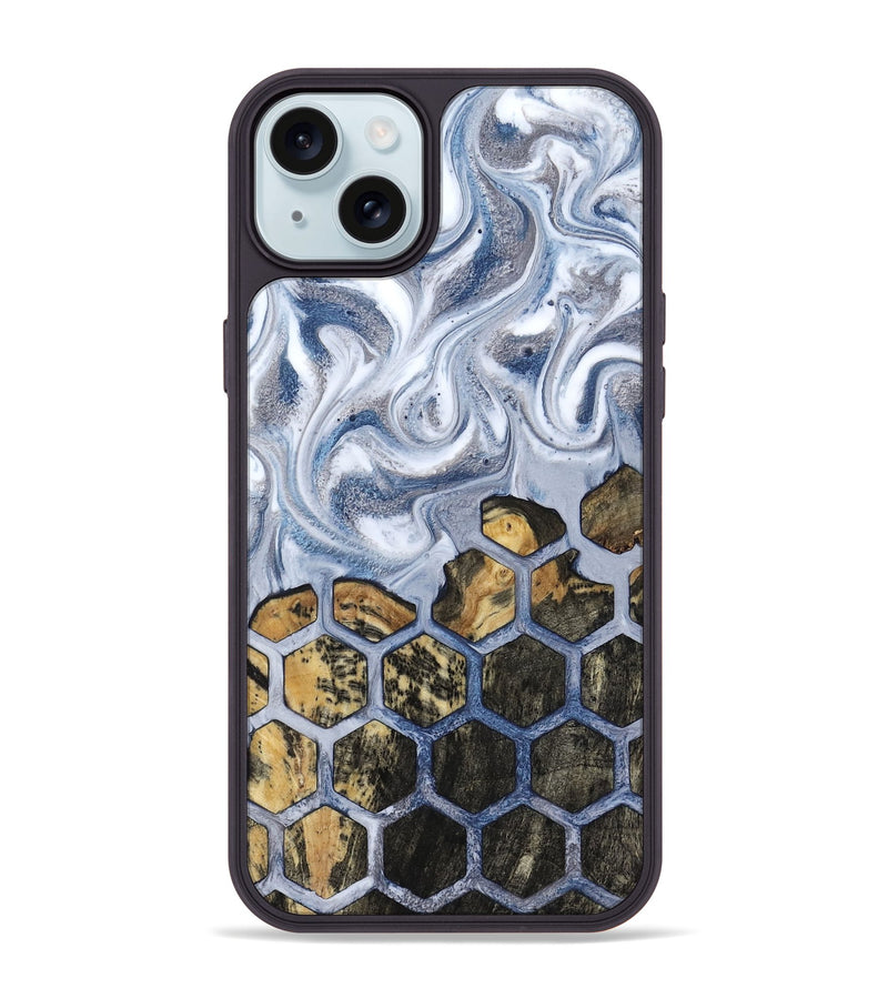 iPhone 15 Plus Wood Phone Case - Elbert (Pattern, 817121)