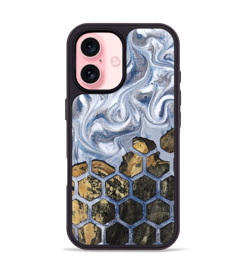 iPhone 16 Wood Phone Case - Elbert (Pattern, 817121)