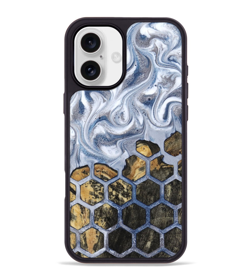 iPhone 16 Plus Wood Phone Case - Elbert (Pattern, 817121)