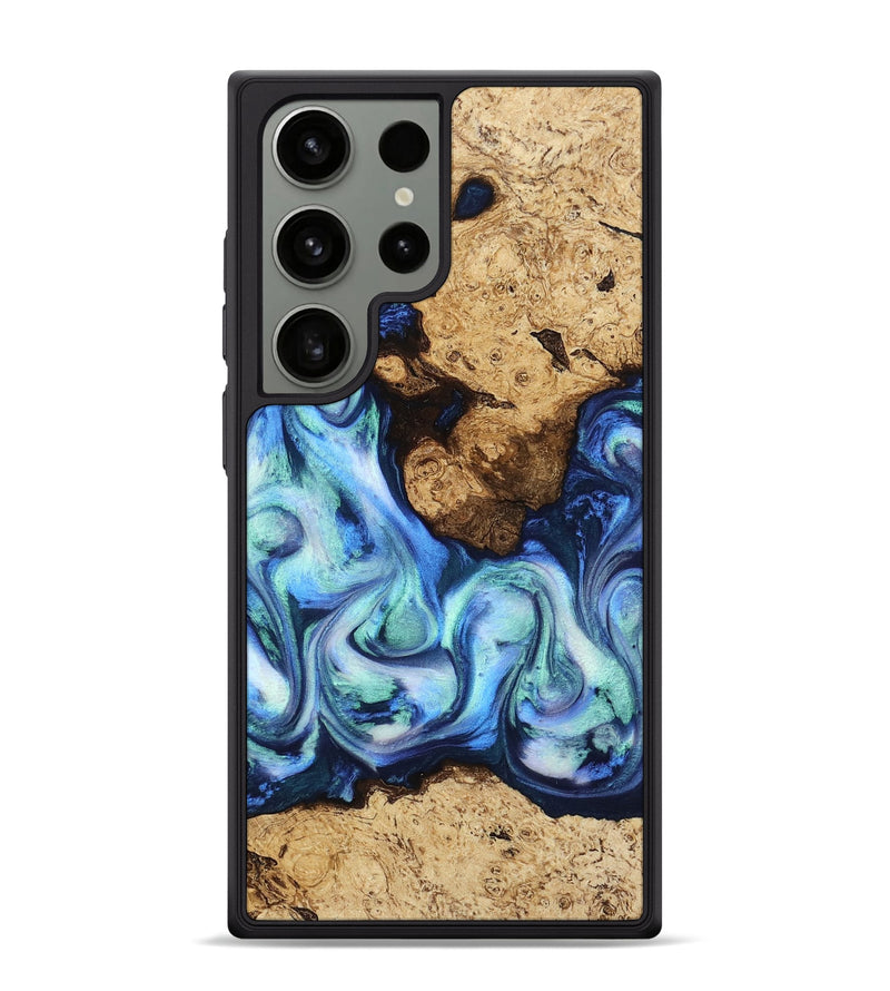 Galaxy S24 Ultra Wood Phone Case - Jamaal (Blue, 817135)