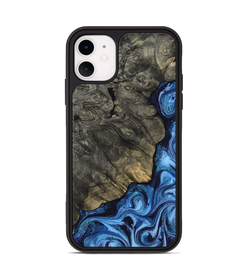 iPhone 11 Wood Phone Case - Albina (Blue, 817136)
