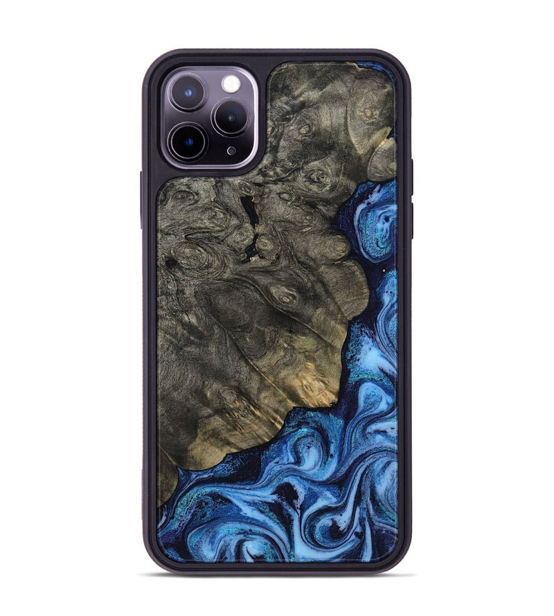 iPhone 11 Pro Max Wood Phone Case - Albina (Blue, 817136)