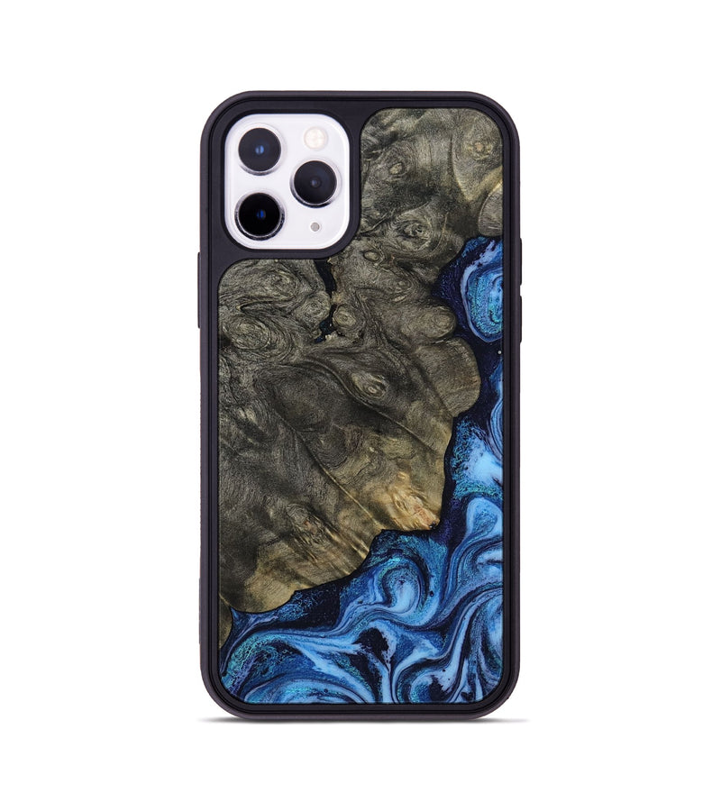 iPhone 11 Pro Wood Phone Case - Albina (Blue, 817136)