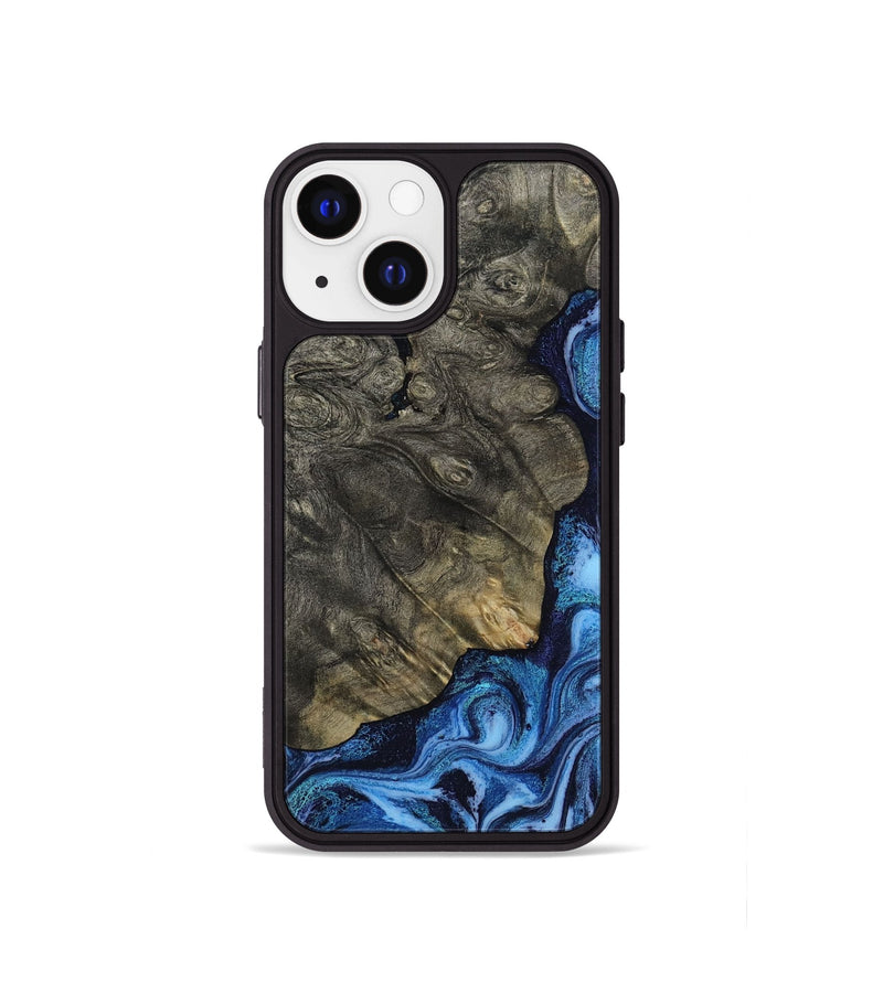 iPhone 13 mini Wood Phone Case - Albina (Blue, 817136)