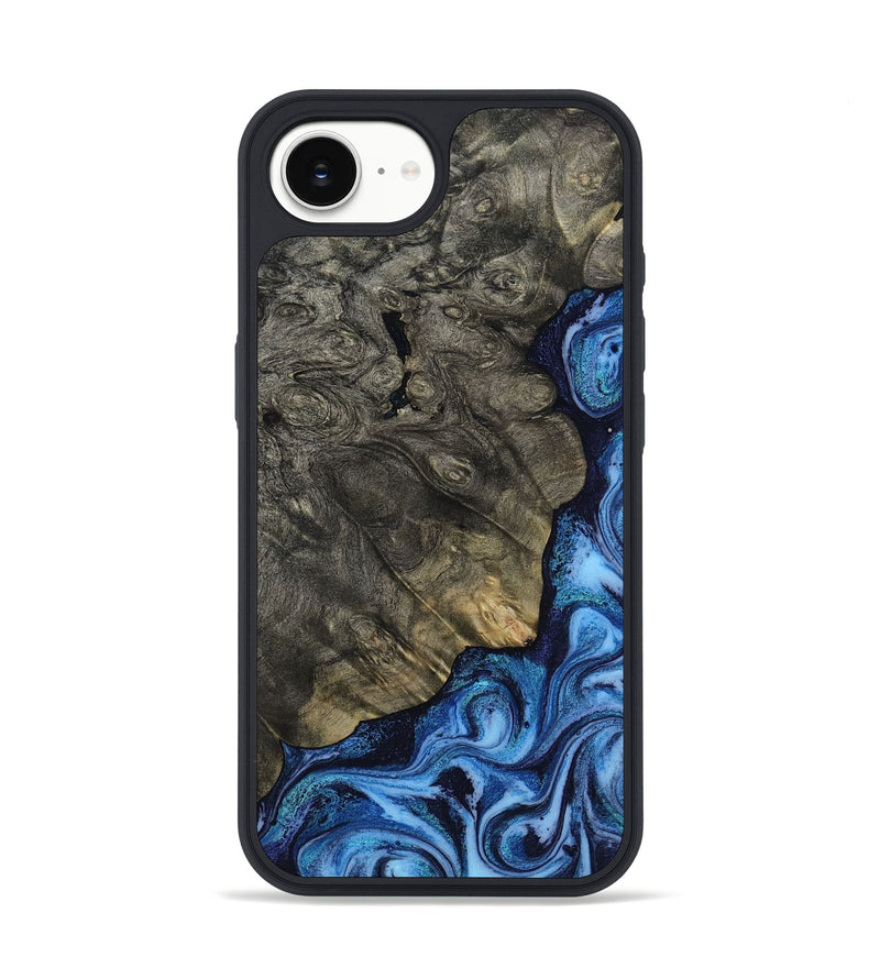 iPhone 16e Wood Phone Case - Albina (Blue, 817136)