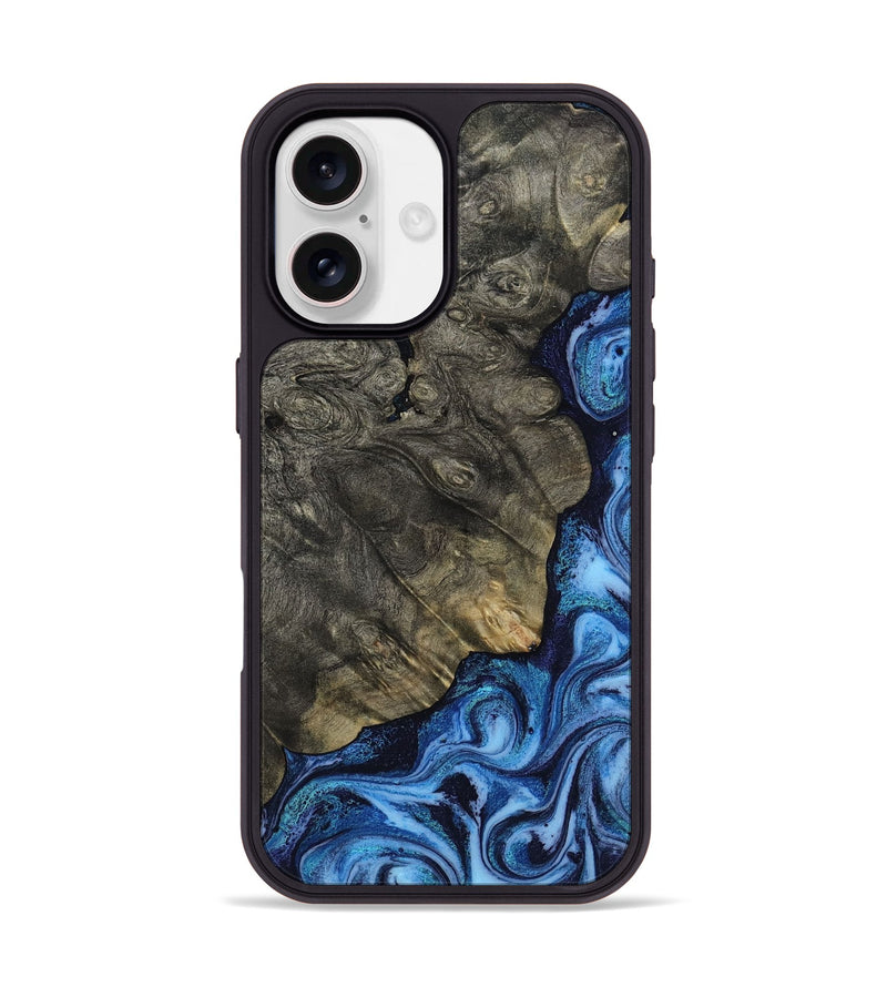 iPhone 17 Wood Phone Case - Albina (Blue, 817136)