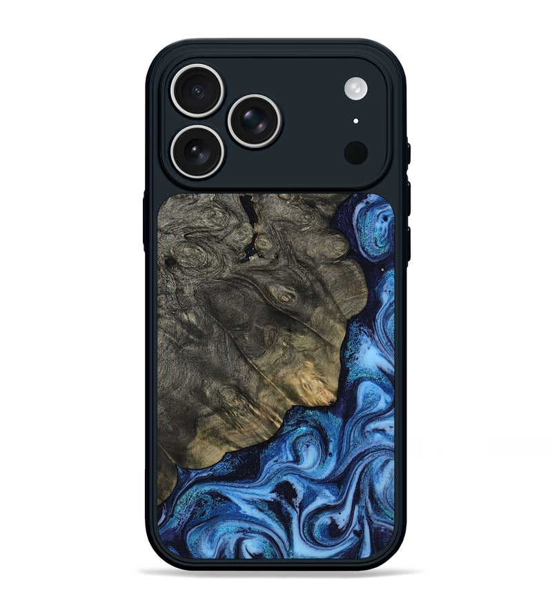 iPhone 17 Pro Max Wood Phone Case - Albina (Blue, 817136)