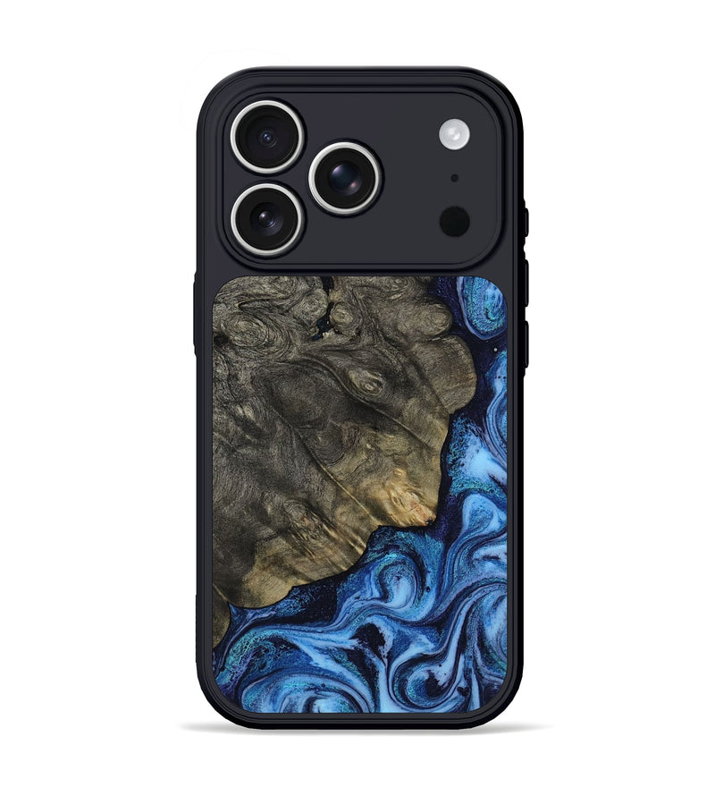 iPhone 17 Pro Wood Phone Case - Albina (Blue, 817136)