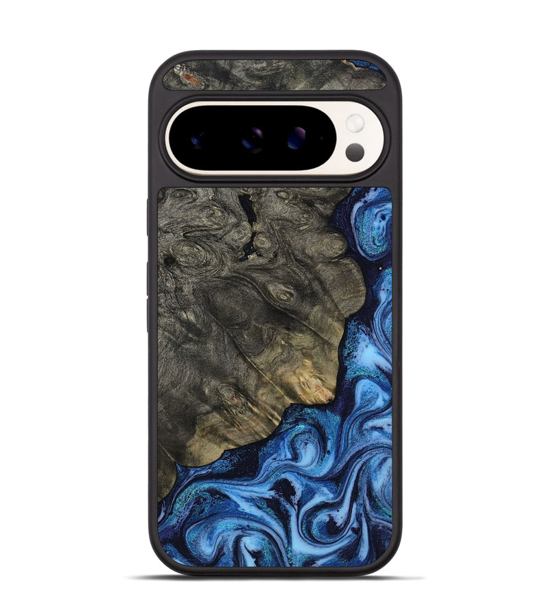 Pixel 9 Pro Wood Phone Case - Albina (Blue, 817136)