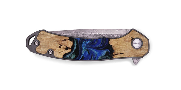 EDC Wood Pocket Knife - Guy (Blue, 817143)