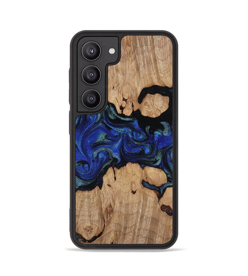 Galaxy S23 Wood Phone Case - Guy (Blue, 817143)