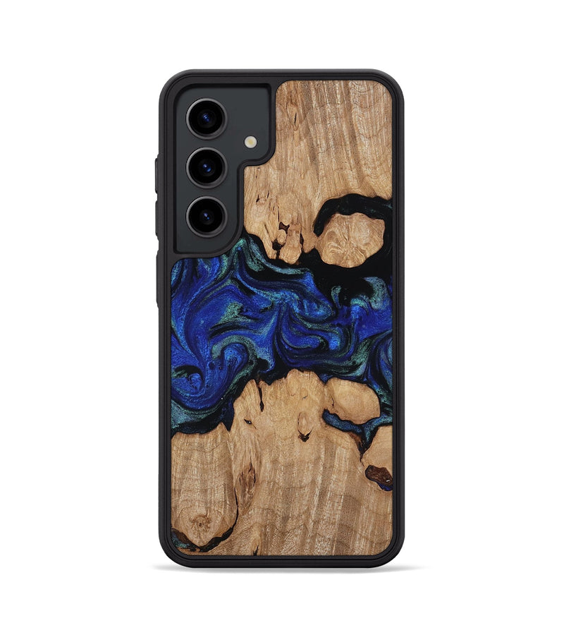 Galaxy S24 Wood Phone Case - Guy (Blue, 817143)