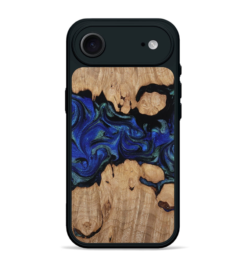 iPhone 17 Air Wood Phone Case - Guy (Blue, 817143)