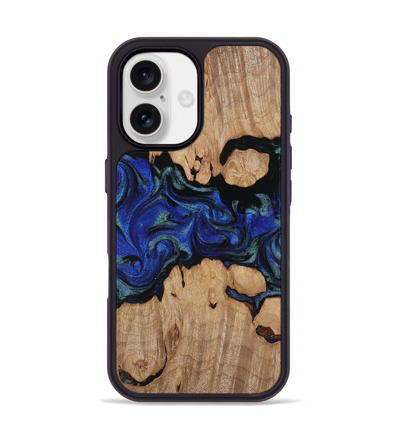 iPhone 17 Wood Phone Case - Guy (Blue, 817143)