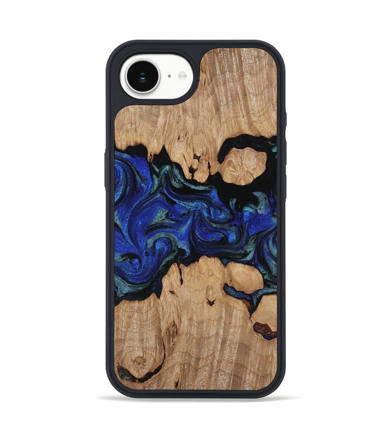 iPhone 17e Wood Phone Case - Guy (Blue, 817143)