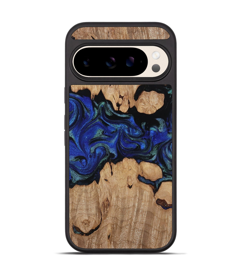 Pixel 10 Wood Phone Case - Guy (Blue, 817143)