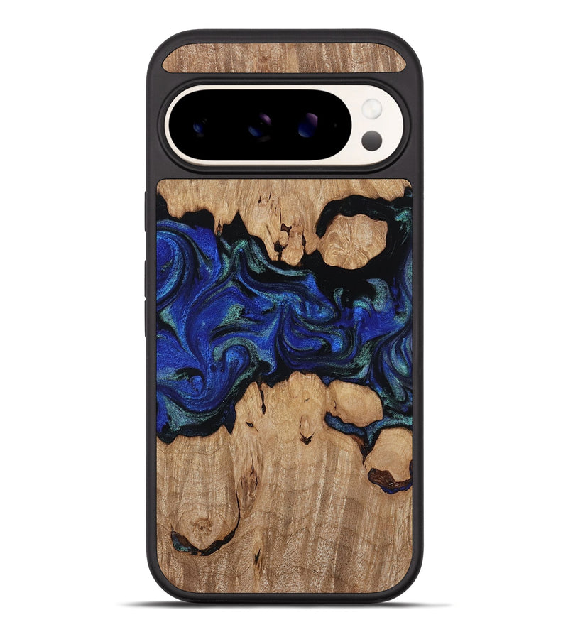 Pixel 10 Pro XL Wood Phone Case - Guy (Blue, 817143)
